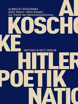 cover image of Adolf Hitlers "Mein Kampf"